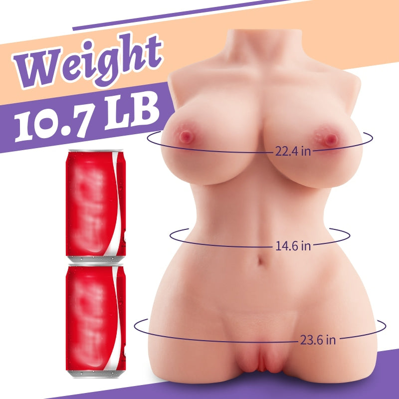 Indie Lifelike Butt 10.7 LBS Torso Sex Doll Male Masturbator