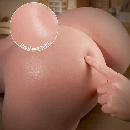 Sophia - 5.5lbs Silicone Fair Skin Petite Plump Pussy Torso with Ultra Meaty Pussy Realistic Torso Love Doll